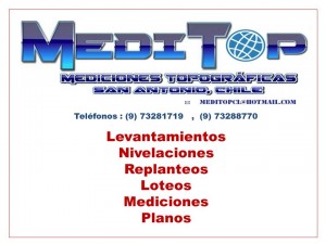 Meditop cl Anuncios gratis en  Topografo , geomensor . todo tipo de trabajos de topograf&iacute;a, Topografo,topograf&iacute;a,nivelaciones,loteos,replanteos ,mediciones,planos