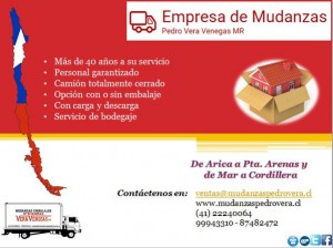 Mudanzas Pedro Vera Venegas Anuncios gratis en Santiago |  Mudanzas desde santiago hacia concepci&Oacute;n y el sur del pa&Iacute;s, Cotice ofertas para este fin de semana
