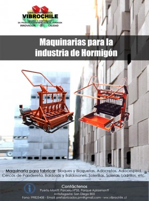 Vibrochile  Anuncios gratis en Santiago |  Maquinaria para prefabricados de hormig&oacute;n en todo chile, Para bloques, adocretos, adocesped, panderetas, soleras, etc