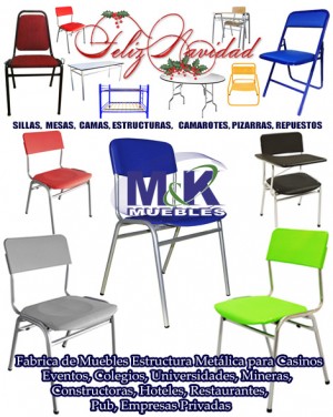 Muebles M&K Anuncios gratis en Cerrillos |  Fabrica de muebles realiza sillas apilables , Fabrica de muebles hace muebles con estructura met&aacute;lica