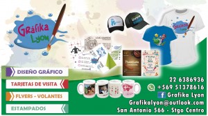 GRAFIKA LYON Anuncios gratis en Santiago |  Grafika lyon - imprenta, estampado poleras y tazas, Imprenta gr&aacute;fika, estampado poleras y tazas