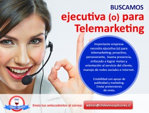 Rodolfo D&iacute;az Anuncios gratis en La Reina |  Buscamos ejecutiva (o) para telemarketing para importante empresa, Importante empresa  necesita ejecutiva (o) para  telemarketing