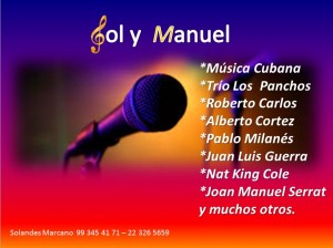 Solandes Marcano Anuncios gratis en Providencia |  D&uacute;o sol y manuel con amplio repertorio de canciones., D&uacute;o sol y manuel con amplio repertorio de canciones