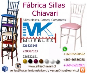 Tratamiento Metalico Anuncios gratis en Cerro Navia |  Sillas - muebles myk.cl fabrica de muebles metalicos, Sillas mesas camas camarotes muebles metalicos, fabrica