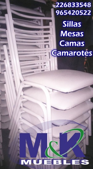 Tratamiento Metalico Anuncios gratis en Cerrillos |  Nuevo modelo silla apilable evento myk tapizada -  226833548, Sillas camas camarotes mesas kinder pupitres fabrica de muebles