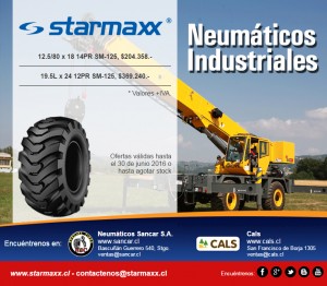 Sancar S.A. Anuncios gratis en Santiago |  Neum&aacute;ticos industriales starmaxx sm 125 sancar cals , Oferta junio 2016 sancar, cals, starmaxx, industrial