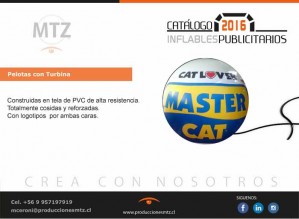 Mitzi Catherine Ceroni Anuncios gratis en Santiago |  Pelotas y globos inflables para eventos publicitarios y corporativos., Latas con turbina de aire constante. cilindro t&oacute;tem