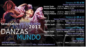 Danza Ebano Anuncios gratis en Santiago |  *seminarios intensivos de danzas del mundo // enero 2017*, Danza afro, danza tahitiana, afro peruano, actividades 2017