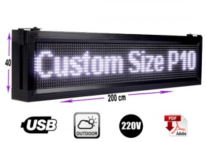 importadora full-led Anuncios gratis en La Cisterna |  Letrero programable led 40 x 200 cm color blanco outdoor, Rentagame: lider en letreros programables usb