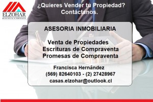 Francisca Hern&aacute;ndez  Anuncios gratis en Santiago |  Quieres vender tu propiedad , contacteme , Asesoria inmobiliaria el zohar 