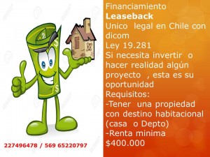 claudia contreras Anuncios gratis en Santiago |  Financiamiento leasebackncon o sin dicom unico legal en chile, La oportunidad que usted necesita