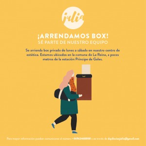 Daniela Labrin Anuncios gratis en Providencia |  Se arrienda box privado en centro est&eacute;tico, Se arrienda box privado de lunes a s&aacute;bado en nuestro centro est&eacute;tico