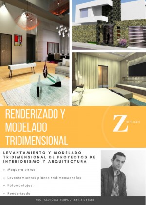 Arq. zerpa Anuncios gratis en Santiago |  Redenrizado y modelado tridimensional, fotoreaslimo, 3d, dise&ntilde;o, Montajes fotorealistico y maqueta virtuales para proyectos dise&ntilde;o