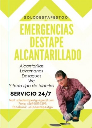 Osvaldo Anuncios gratis en Santiago |  Servicio de destape alcantarillado las 24 horas del dia, Destape de alcantarillado