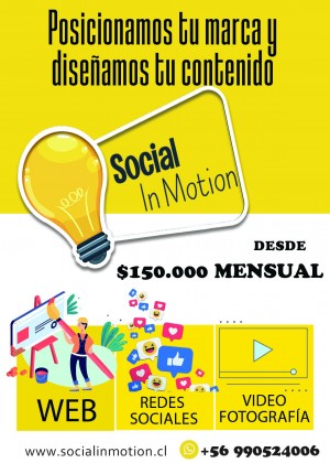 Social in motion Anuncios gratis en Las Condes |  Social in motion gestion en redes sociales, Redes sociales / paginas web/ 