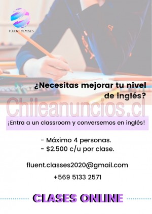 Fluentclasses Anuncios gratis en Santiago |  Fluentclasses, inglés, clases, clases de inglés, clases online, inglés online, Clases de inglés, online, fluidez en inglés
