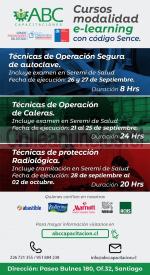 Abc capacitaciones  Anuncios gratis en Santiago |  Cursos en modalidad e-learning con código sence , Contamos con código sence y convenio marco 