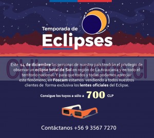 Joaquin alexander Anuncios gratis en Santiago |  Lentes eclipse certificados al por mayor - eclipse solar total 2020, Disfruta del eclipse solar total este 14 de diciembre. ¡consigue los t