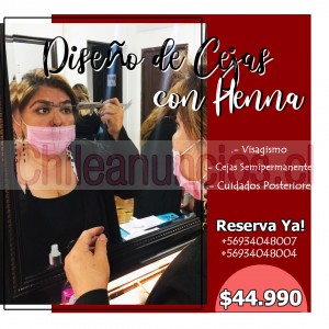 Carolina Anuncios gratis en Santiago |  Curso diseño de cejas y sombreado con henna , Sombreado con henna 