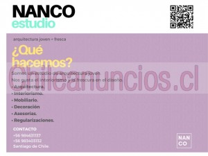 Nanco estudio Anuncios gratis en Santiago |  Estudio de arquitectura. asesorías, remodelaciones y regularizaciones, Nos gusta el interiorismo y la frescura en el diseño