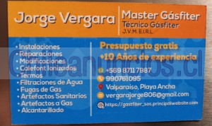 Jorge vergara mora Anuncios gratis en Valpara&iacute;so |  Servicio gasfiteria general, reparación, remodelaciones y mantenimiento , Servicio de gasfiteria y remodelaciones en general llame y cotize 