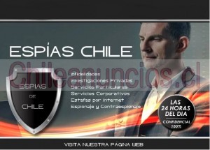 Chilespias Anuncios gratis en Santiago |  Quiere seguir a alguien?saber donde se ubica?llamenos somos detectives privados y profesionales....., Investigadores privados,detectives y seguridad personal 100% efectivo.