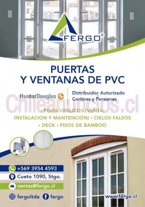 Fergo Anuncios gratis en Santiago |  Venta, instalacion y reparacion de ventanas y puertas de pvc , Ventanas y puertas de pvc, termopanel, fijas, correderas, abatibles.