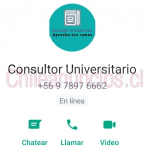 Consultoruniversitar Anuncios gratis en Antofagasta |  Pruebas wsp, certamen online, ramos aprobados ., Certamenes pruebas whatsapp online