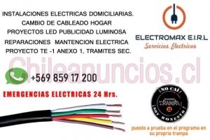 Electromax Anuncios gratis en Providencia |  Urgencias electricas domiciliarias providencia 24/7 electricista certificado sec , Electrico certificado 24/7 
