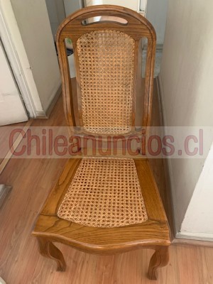Fernando salinas Anuncios gratis en Santiago |  4 sillas enjuncadas de encina oportunidad exelente estado, Sillas de comedor