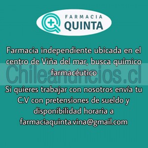 Farmacia quinta  Anuncios gratis en Vi&ntilde;a del Mar |  Se busca quÍmico farmacÉutico e viÑa del mar, Farmacia independiente busca químico farmacéutico 