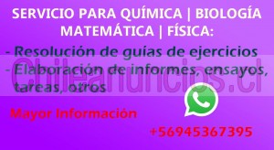 Daniel Anuncios gratis en Santiago |  Servicios para química, matemática, física y biología, Química, biología, física y matemática