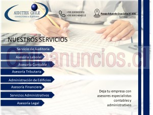 Christian gonzalez  Anuncios gratis en Santiago |   ofrecemos servicios de  comtabilidad y auditoria a tu empresa , Audittex chile ltda