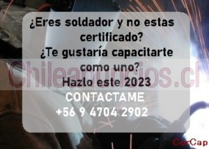 Elizabeth salazar  Anuncios gratis en La Serena |  Curso de soldadura al arco manual corcap , Curso soldador 