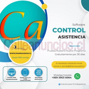 Dharma usaha Anuncios gratis en Providencia |  Nuevo programa control de asistencia para empresas , Programa control de asistencia para 10 trabajdores