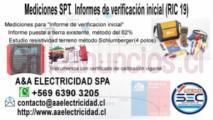 Andres Anuncios gratis en Santiago |  Informes de verificacion inicial (ric 19). mediciones sistemas puesta a tierra., Mediciones sistemas puesta a tierra, mediciones para informe de verifi