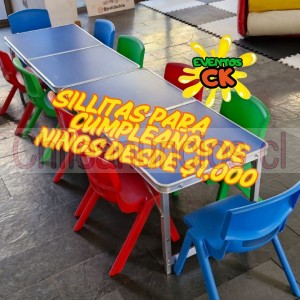 Eventos ck Anuncios gratis en Estación Central |  Acomoda a tus ninos en tus eventos especiales con nuestras sillas y mesas , Sillas y mesas arriendo 