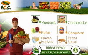 ACC Co Ltda Anuncios gratis en Las Condes |  www.accco.cl  Frutas ,Verduras e insumos alimenticios a domicilio , ACC Co Ltda, ES EL MEJOR DELIVERY DOMICILIARIO E INSTITUCIONAL.. 