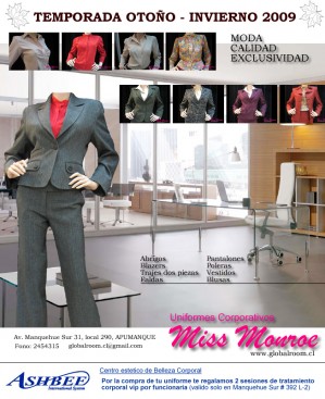 Globalroom Anuncios gratis en Santiago |  Uniformes de empresas, corporativos, ejecutivos para damas, Blazers, chaquetas, pantalones, blusas